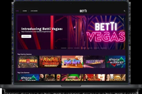 Betti Casino UK Desktop